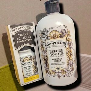 Before-You-Go Toilet Spray - Original Citrus 2oz + 16oz Refill Bottle